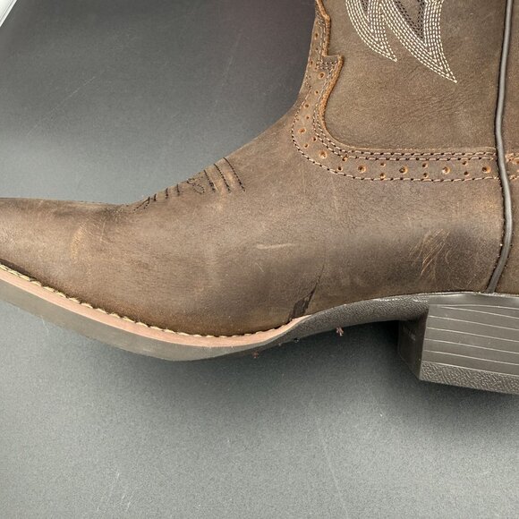 Justin Rosella Western Boots Womens Chocolate 11B Round Toe Embroidered Cowboy - Picture 16 of 16